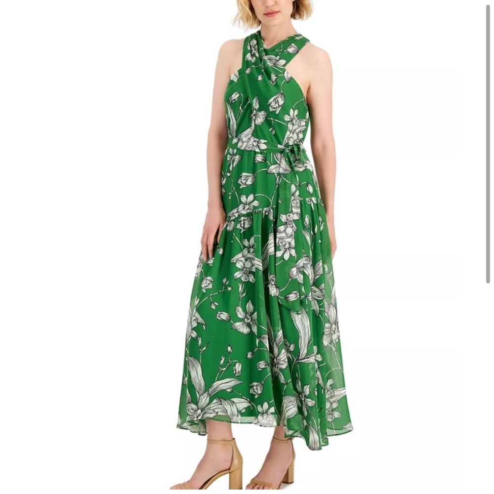 Taylor Printed Crisscross Maxi Dress